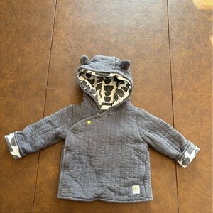 Gray Quilted Toddler Jacket 24 months